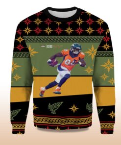 Alternative view of 2025 Demaryius Thomas Denver Broncos Ugly Christmas Sweater