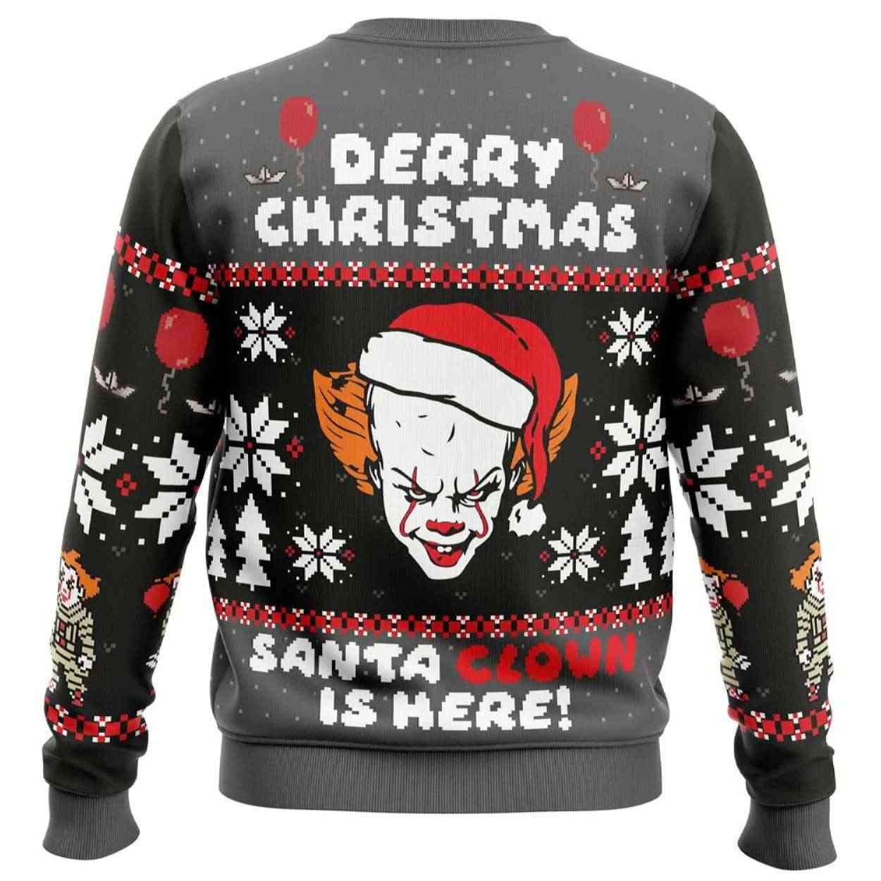Alternative view of 2025 Derry Christmas Pennywise the Clown Ugly Christmas Sweater