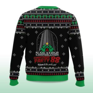 Alternative view of 2025 Die Hard Ho Ho Ho Machine Gun Christmas Ugly Sweater