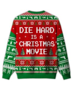 Alternative view of 2025 Die Hard is a Christmas Movie Ugly Sweater