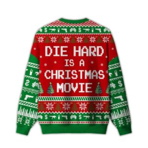 Alternative view of 2025 Die Hard is a Christmas Movie Ugly Sweater
