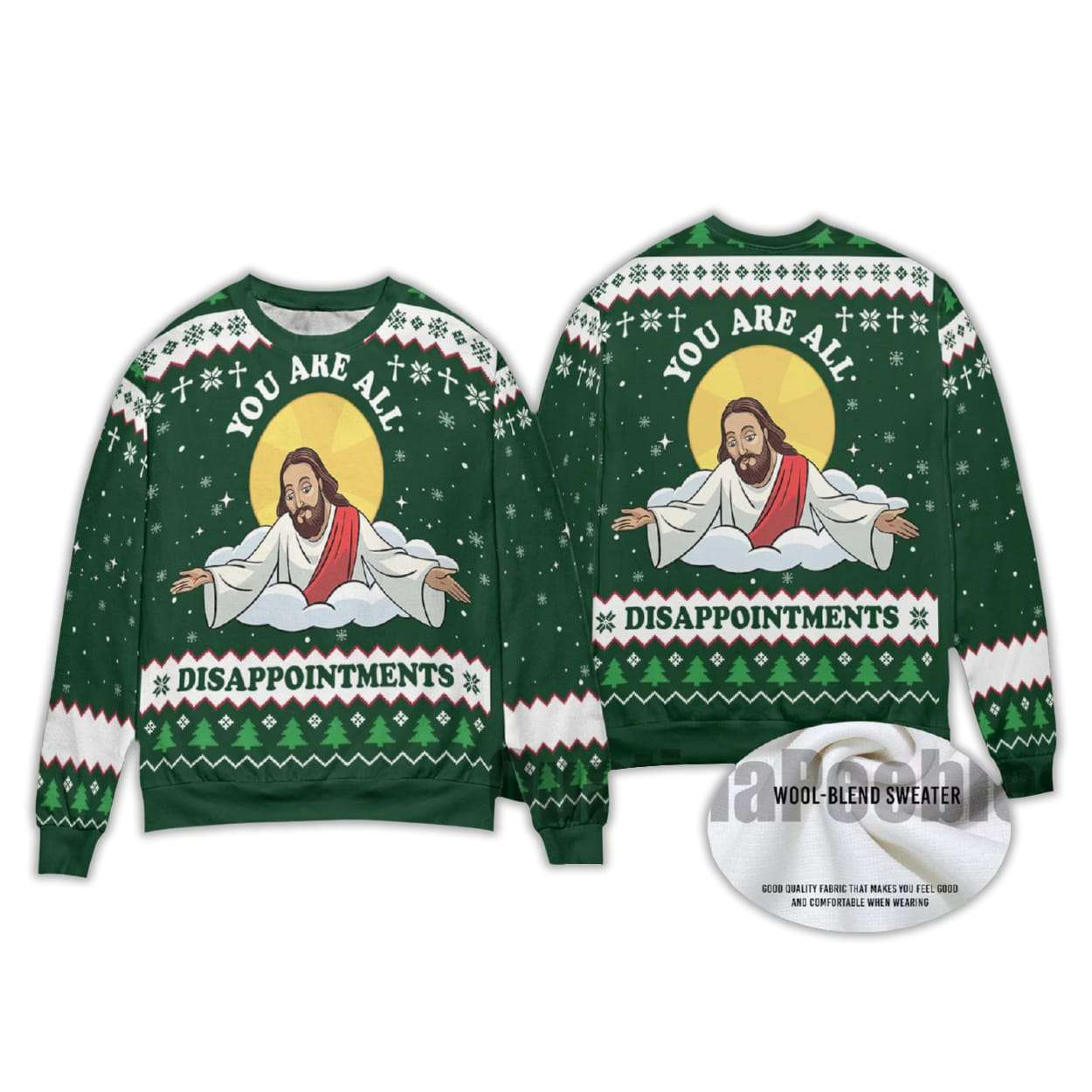 2025 Disappointment All Of You Ugly Christmas Sweater - Image 4