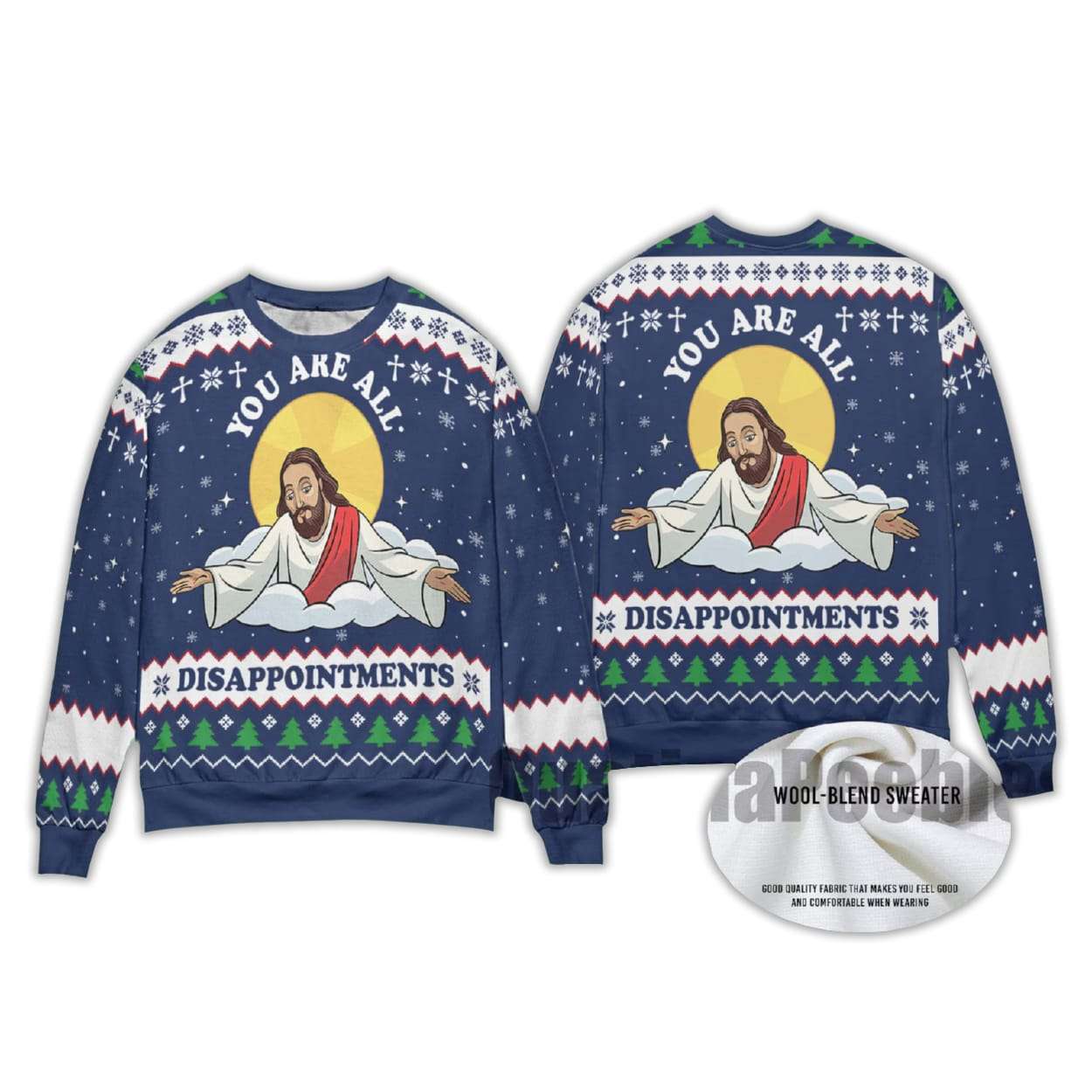 2025 Disappointment All Of You Ugly Christmas Sweater - Image 3