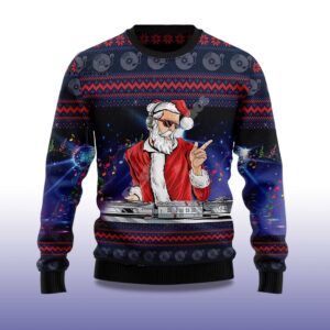 Alternative view of 2025 DJ Claus Ugly Chrismas Sweater