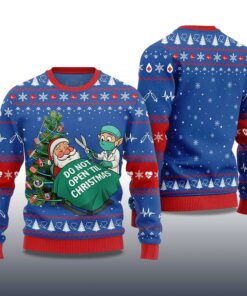Alternative view of 2025 Do Not Open'til Christmas Nurse  Ugly Christmas Sweater