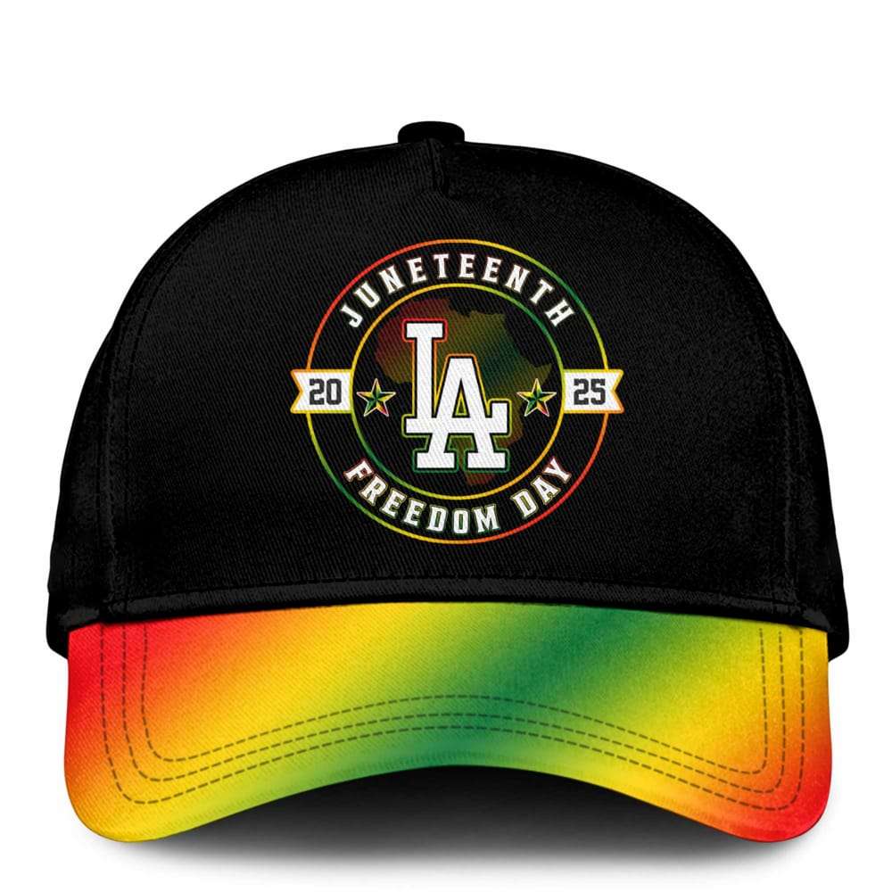 2025 Dodgers Juneteenth Freedom Day Hoodie - Image 3