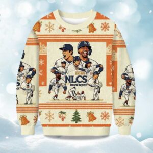 2025 Dodgers NLCS Champions Christmas Ugly Sweater
