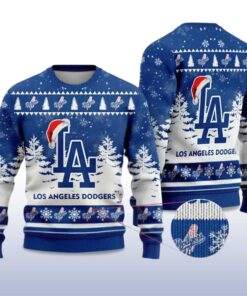 Alternative view of 2025 Dodgers Special Christmas Ugly Christmas Sweater