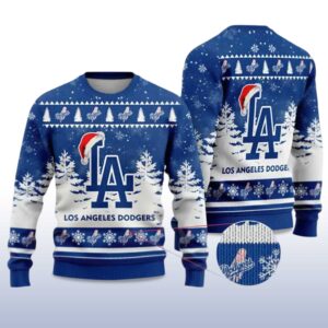 Alternative view of 2025 Dodgers Special Christmas Ugly Christmas Sweater