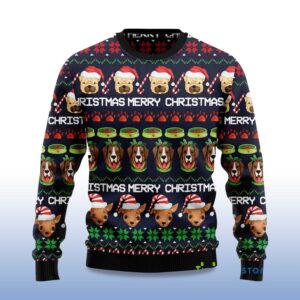 Alternative view of 2025 Dog Cute Ugly Christmas Sweater