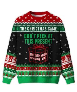 2025 Don't Peek At This Present Ugly Christmas Sweater