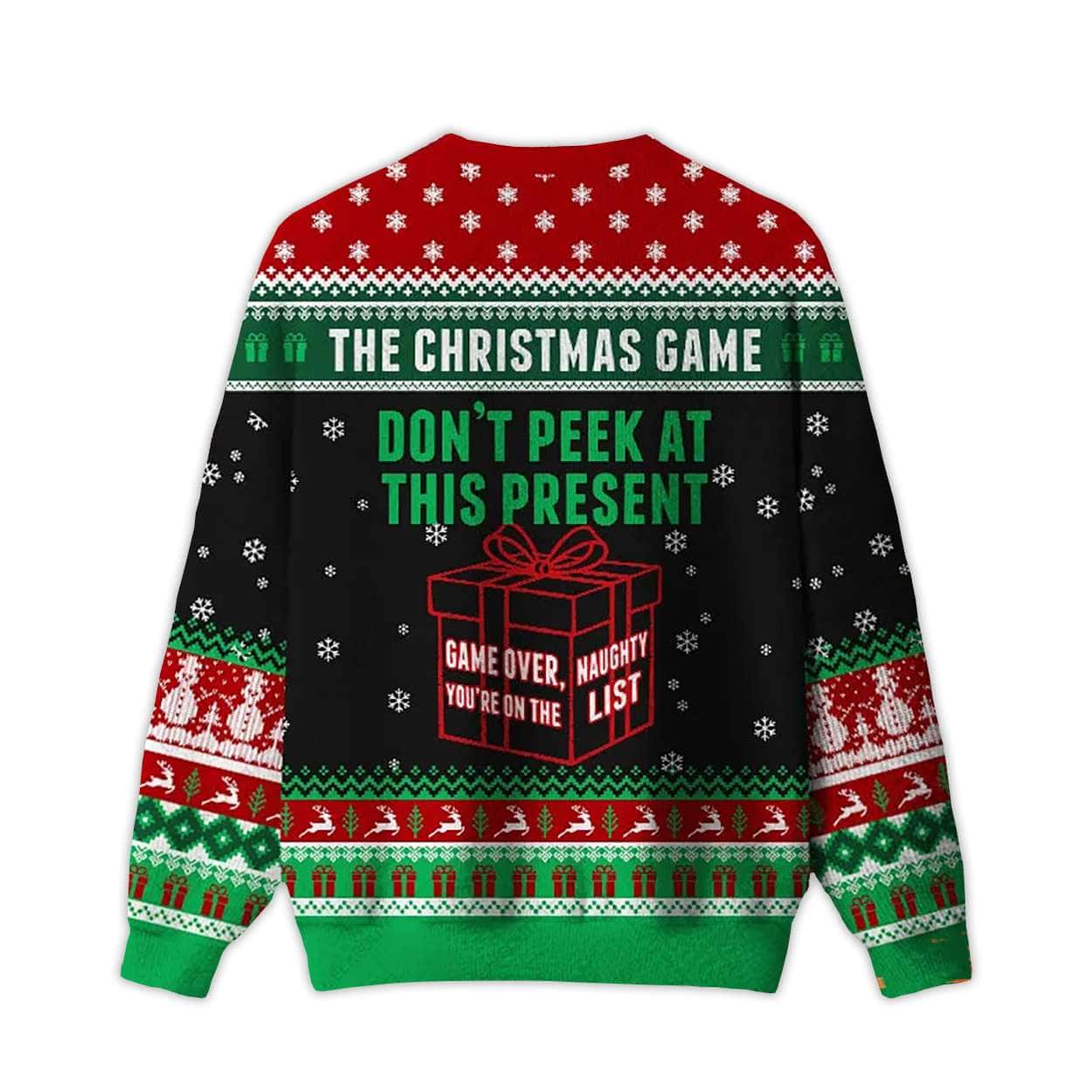Alternative view of 2025 Don't Peek At This Present Ugly Christmas Sweater