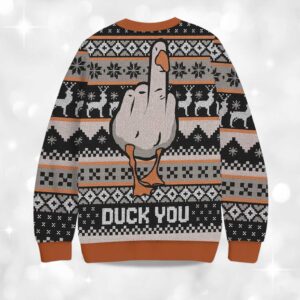 Alternative view of 2025 Duck You Christmas Ugly Sweater