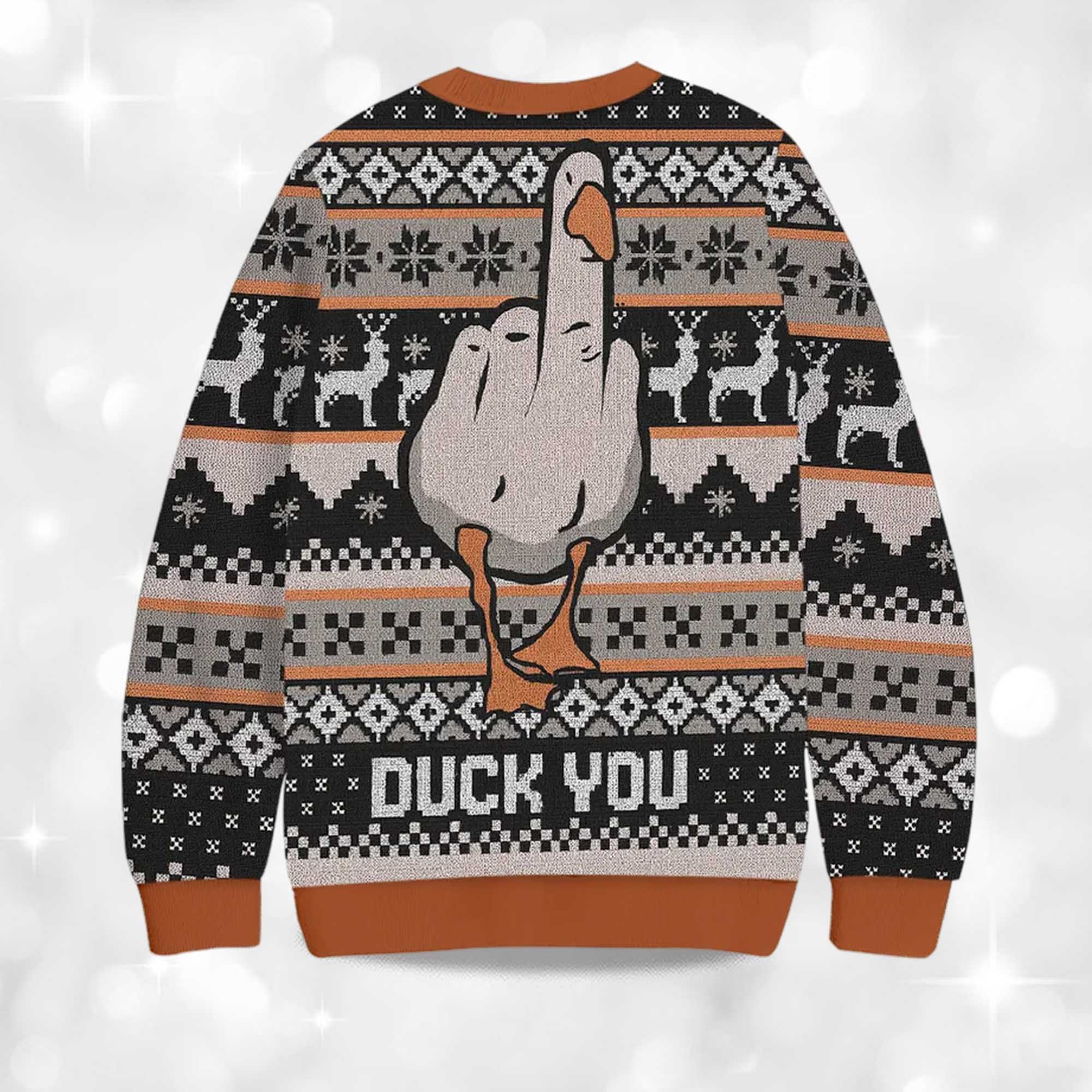 Alternative view of 2025 Duck You Christmas Ugly Sweater
