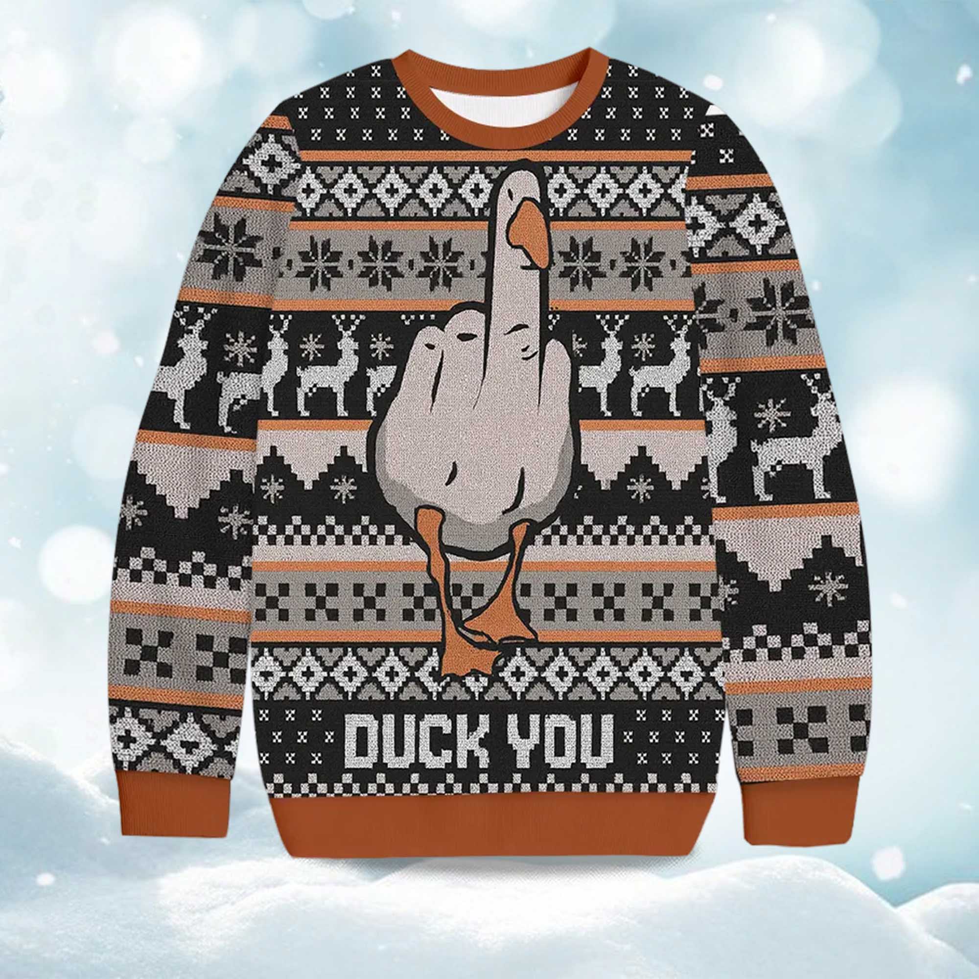 2025 Duck You Christmas Ugly Sweater