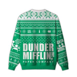 Alternative view of 2025 Dunder Mifflin Holiday Spirit Ugly Christmas Sweater