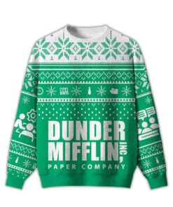 2025 Dunder Mifflin Holiday Spirit Ugly Christmas Sweater