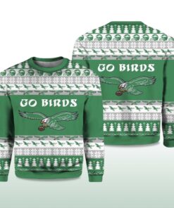 Alternative view of 2025 Eagles Go Birds Christmas Ugly Sweater