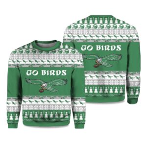 2025 Eagles Go Birds Christmas Ugly Sweater