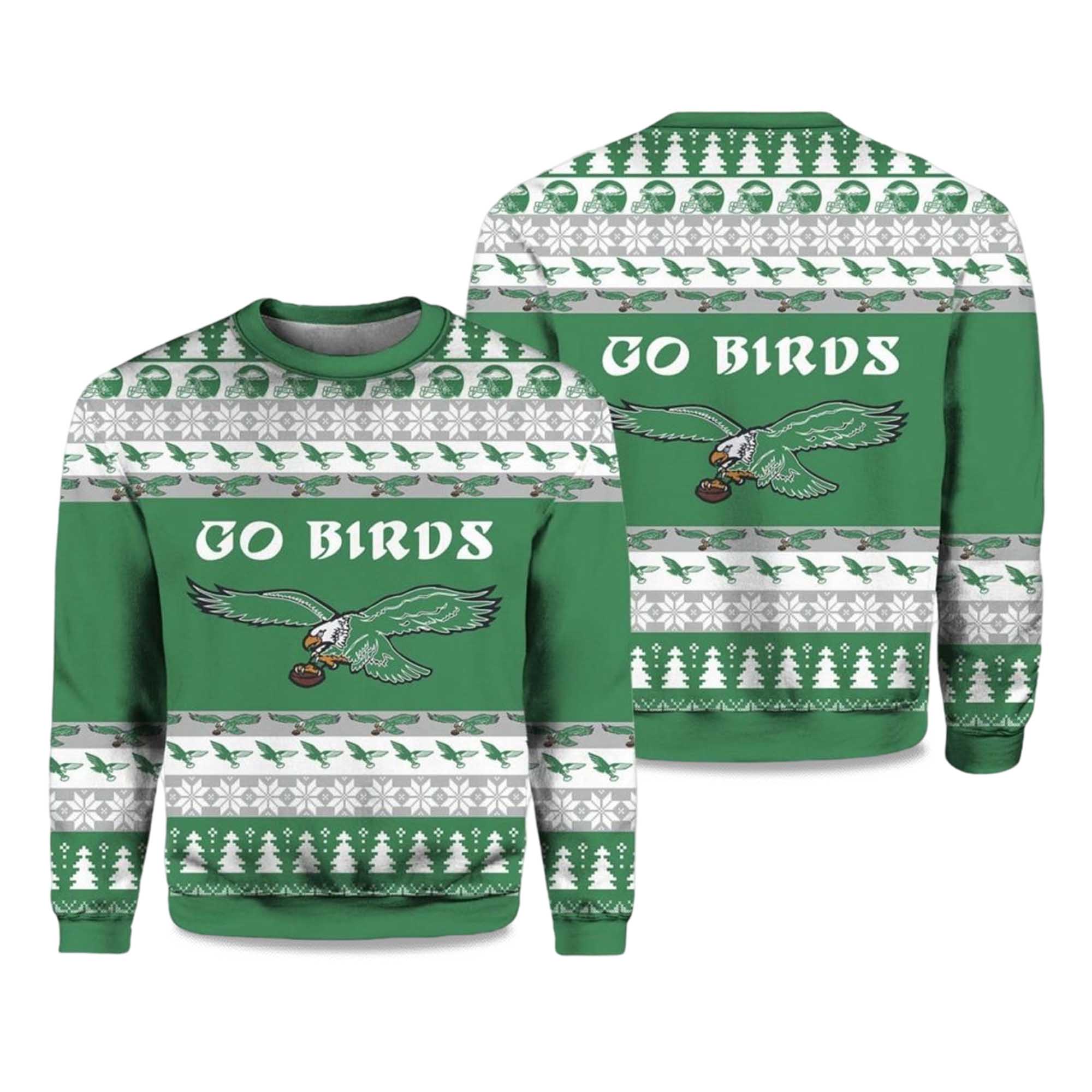 2025 Eagles Go Birds Christmas Ugly Sweater
