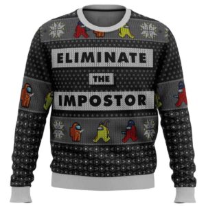 2025 Eliminate the Impostor Among Us Ugly Christmas Sweater