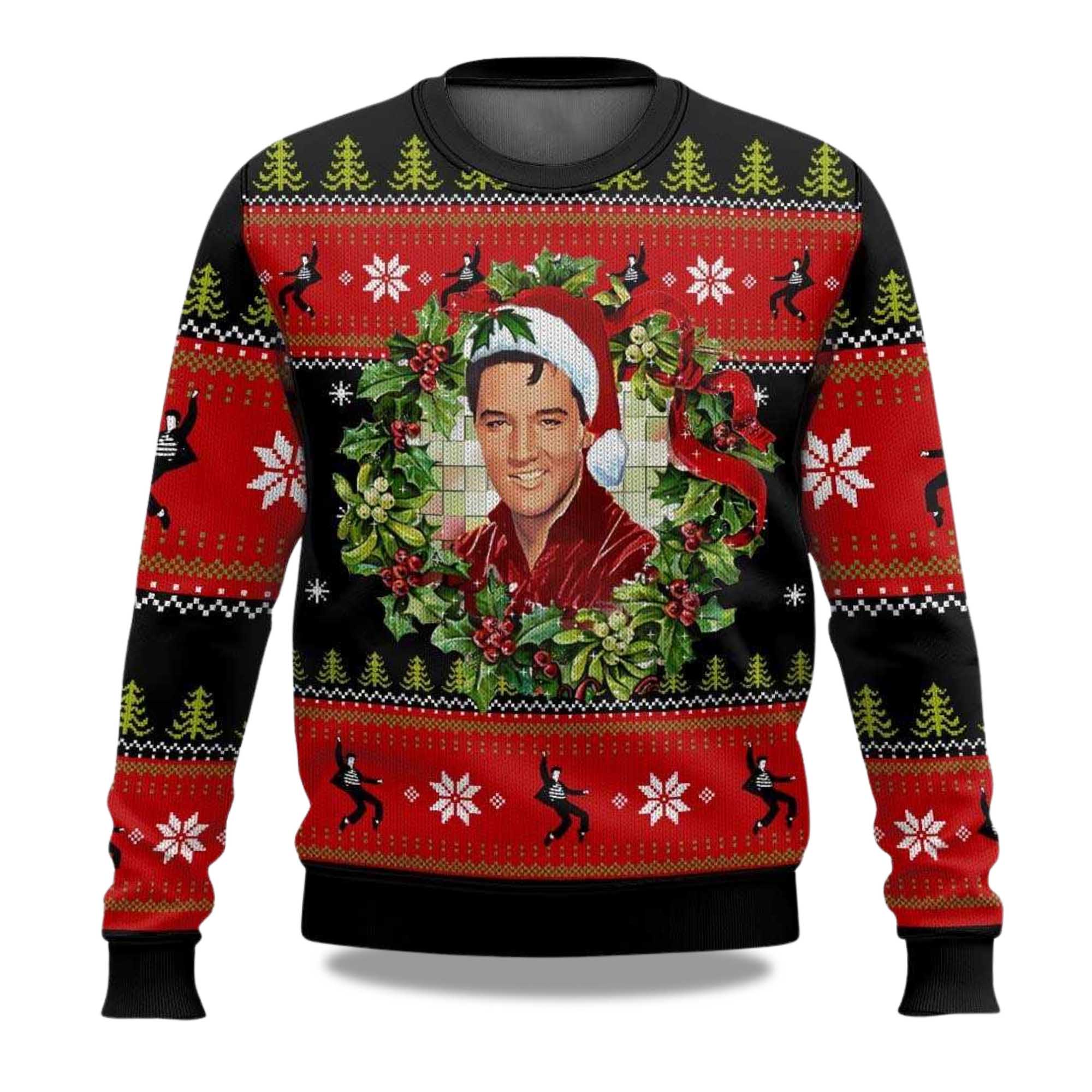 2025 Elvis Presley Christmas Ugly Sweater