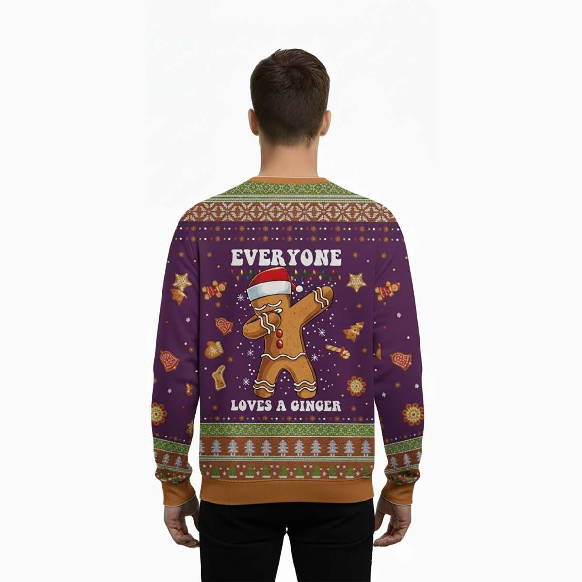 2025 Everyone Loves A Ginger Ugly Christmas Sweater - Image 3