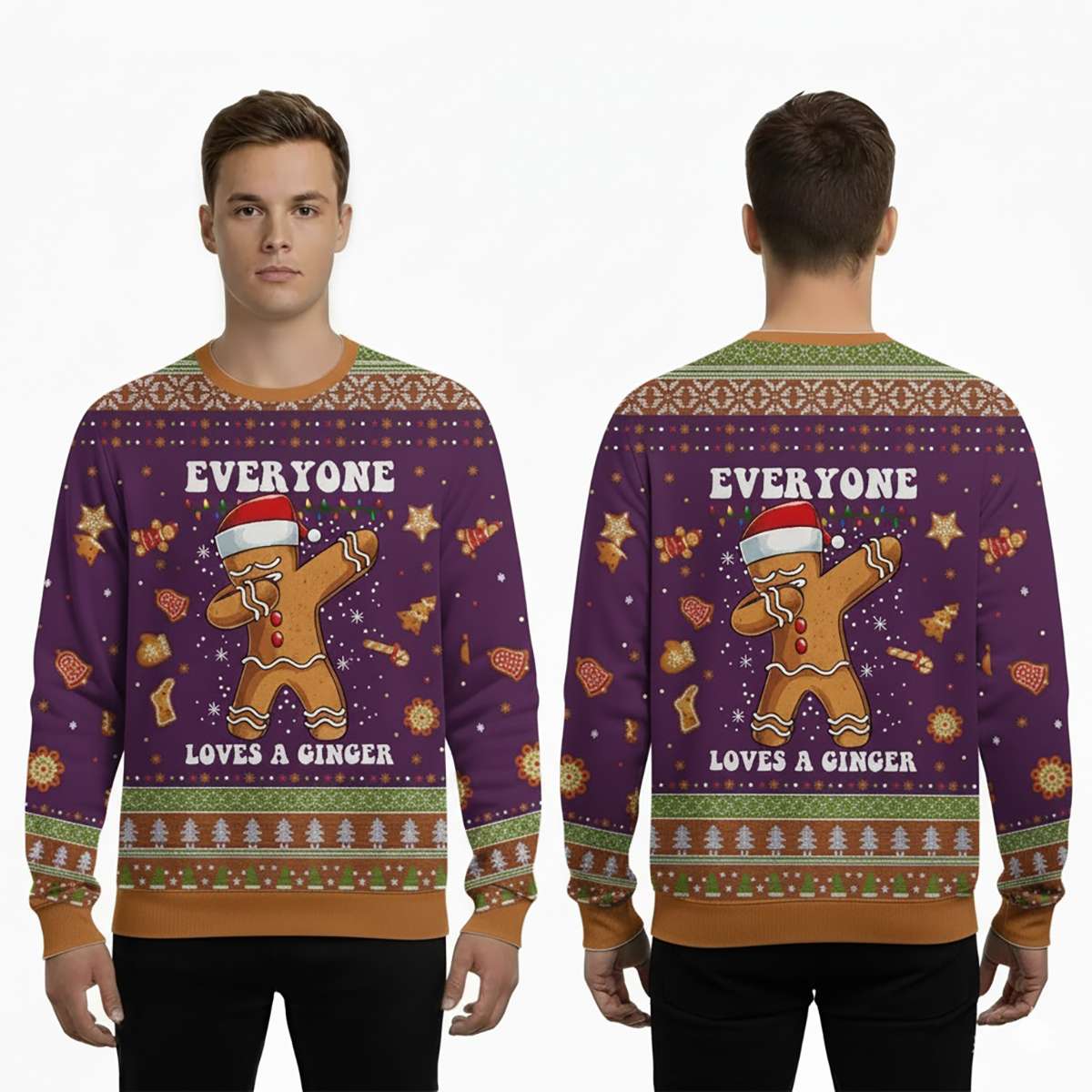 2025 Everyone Loves A Ginger Ugly Christmas Sweater