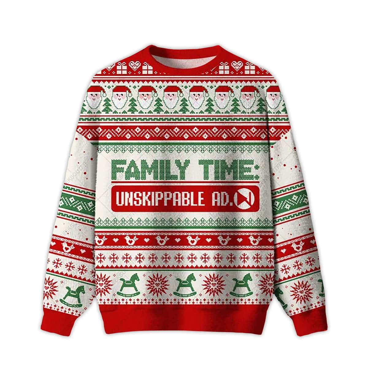 2025 Family Time Ugly Christmas Sweater