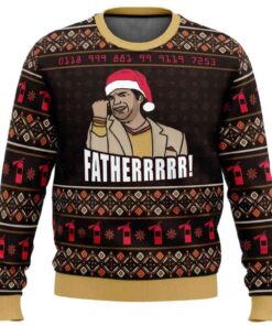 2025 Fatherrrr The IT Crowd Ugly Christmas Sweater
