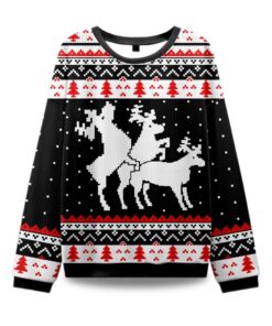 2025 Fck Elk Ugly Christmas Sweater