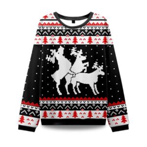 2025 Fck Elk Ugly Christmas Sweater