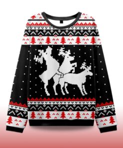 Alternative view of 2025 Fck Elk Ugly Christmas Sweater