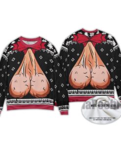 2025 Festive Balls Inappropriate Xmas Ugly Christmas Sweater