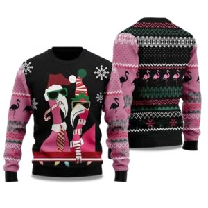 2025 Flamingo Ugly Christmas Sweater