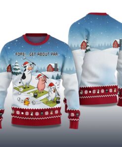 Alternative view of 2025 Fore Get About Par Ugly Christmas Sweater