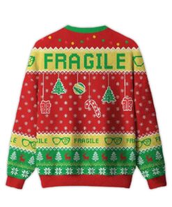 Alternative view of 2025 Fragile Holiday Cheer Ugly Christmas Sweater