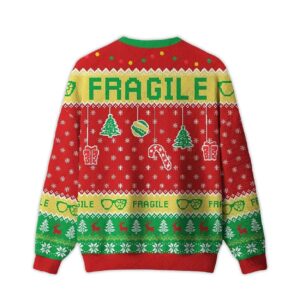 Alternative view of 2025 Fragile Holiday Cheer Ugly Christmas Sweater