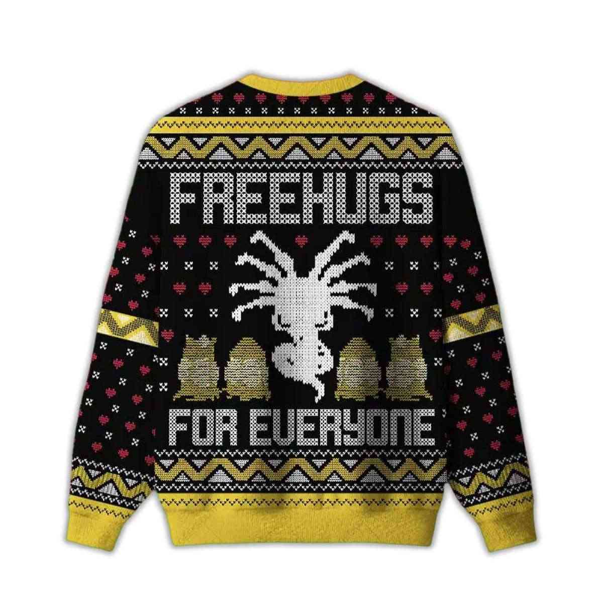 Alternative view of 2025 Free Hugs For Everyone Ugly Christmas Sweater