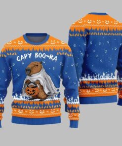 2025 Funny Capy Boo Ra Halloween Sweater 
