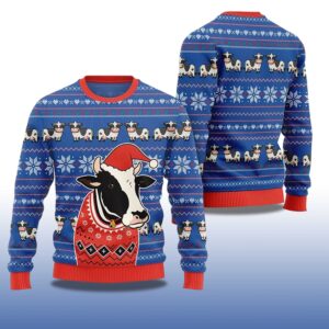 Alternative view of 2025 Funny Cow Ugly Christmas Sweater