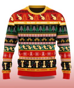 Alternative view of 2025 Funny Dick Pattern Christmas Ugly Sweater
