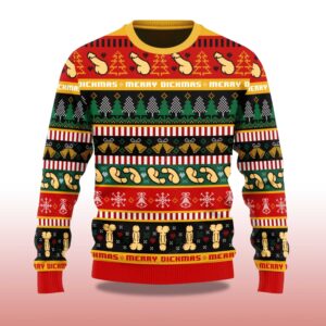 Alternative view of 2025 Funny Dick Pattern Christmas Ugly Sweater