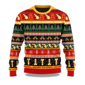 2025 Funny Dick Pattern Christmas Ugly Sweater