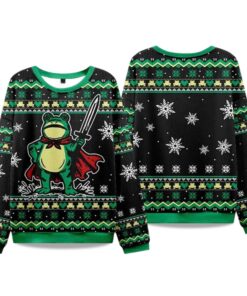 2025 Funny Frog Warrior Ugly Christmas Sweater