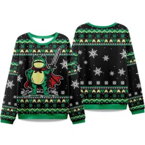2025 Funny Frog Warrior Ugly Christmas Sweater