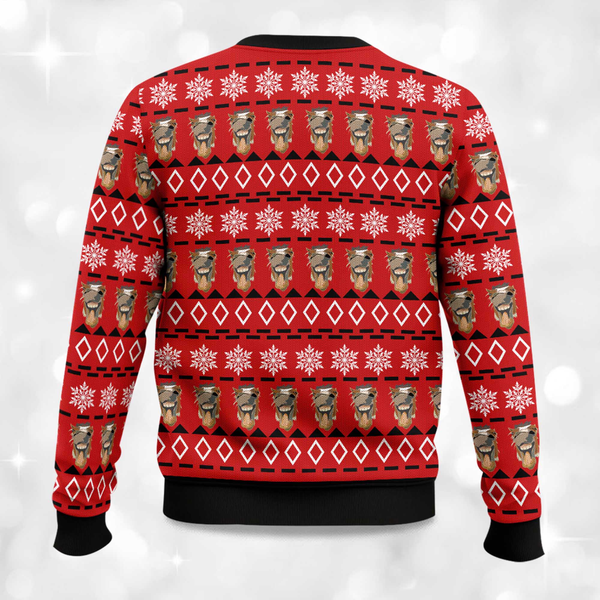 Alternative view of 2025 Funny Horse Ugly Christmas Sweater
