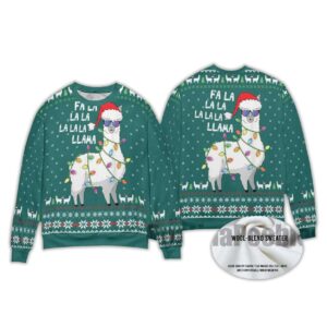 2025 Funny Llama Christmas Ugly Sweater
