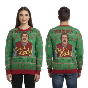 Alternative view of 2025 Funny Merry Chit I Do It Christmas Ugly Sweater
