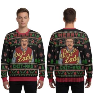 2025 Funny Merry Chit I Do It Christmas Ugly Sweater